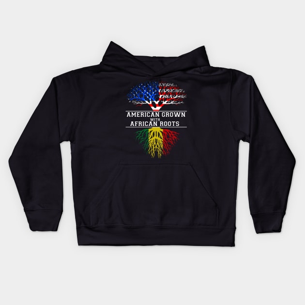 American Grown With African Roots Juneteenth Kids Hoodie by Phylis Lynn Spencer